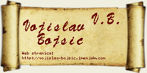 Vojislav Bojšić vizit kartica